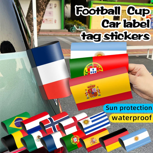 2026 World Cup National Flag Car Sticker | Waterproof Decal Car Flag Sticker Peaceful Pleasures Health and Wellness