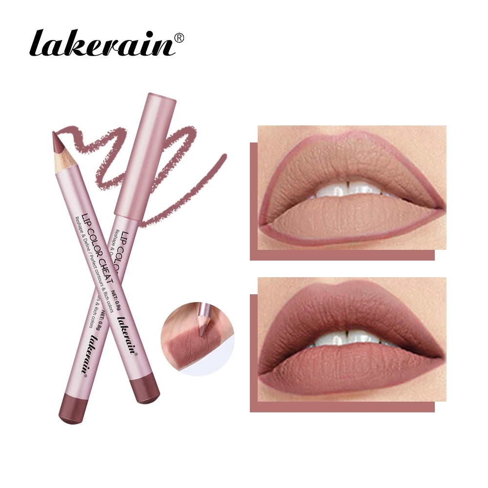 Mini Lip Liner Pen Pillow Intimacy High Color Define Sexy Lips Precision Waterproof Long-lasting Girlfriend Gifts Lip Liner Pen Peaceful Pleasures Health and Wellness