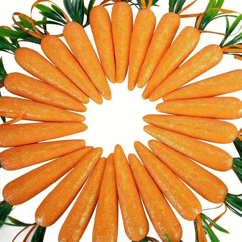 Mini Foam Easter Carrot Hanging Decorations – 6 to 120 Pack