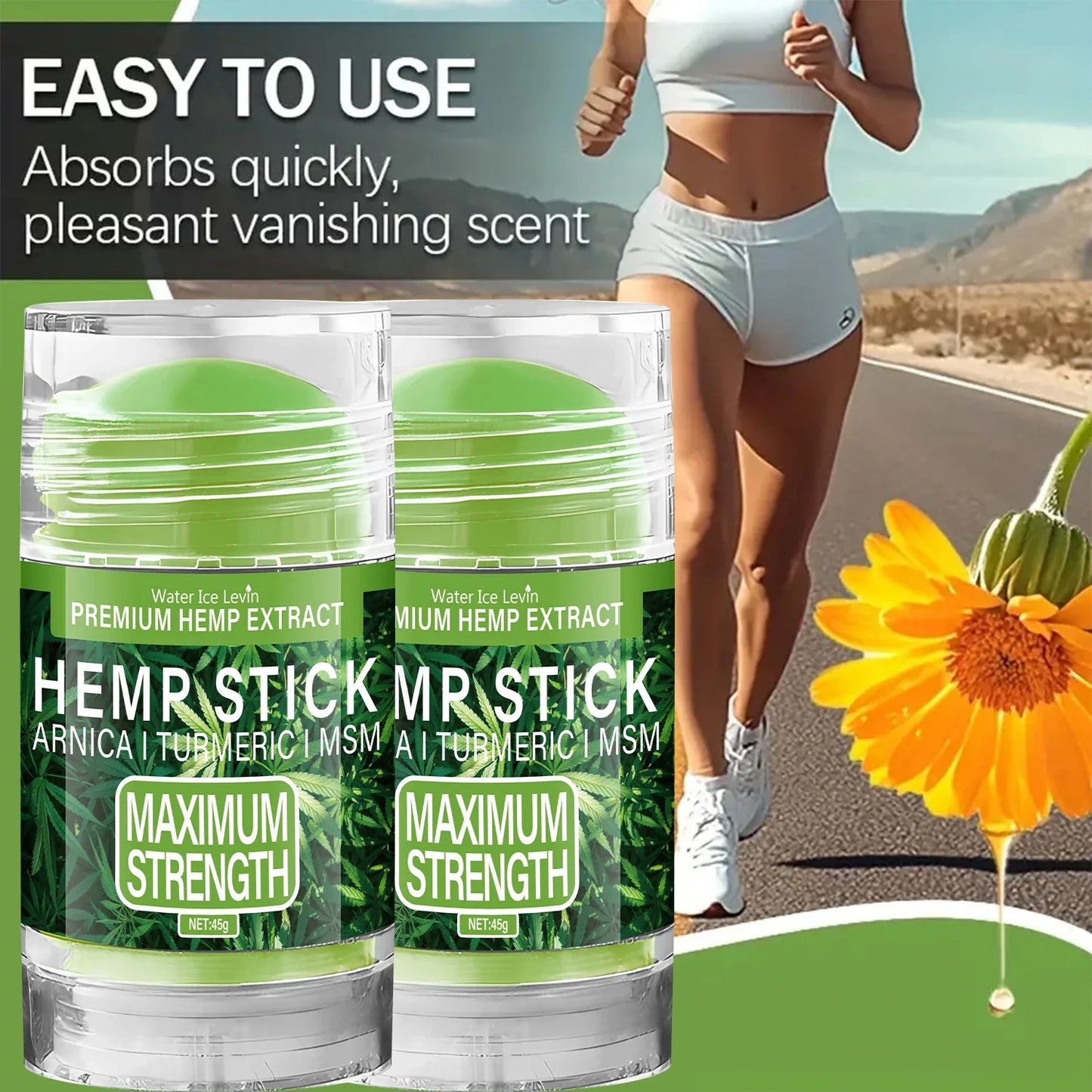 Hemp Stick with Arnica & Turmeric | Moisturizing Body Stick