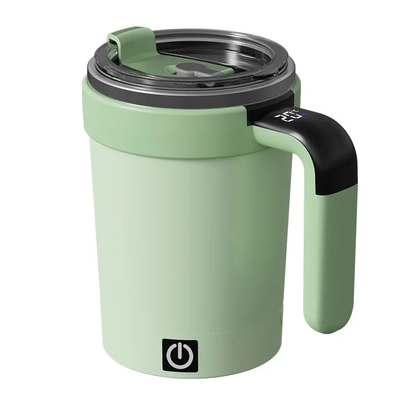 Smart Self-Stirring Mug with Temp Display | Electric Thermos Cup