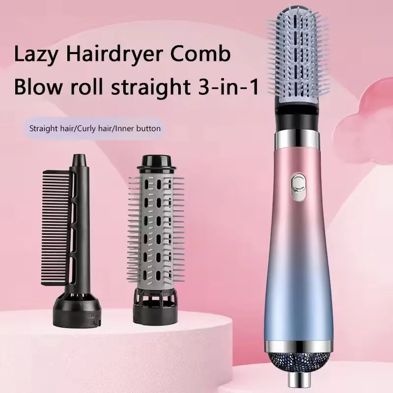 URGGU 3-in-1 Hot Air Comb – Curl, Straighten & Blow Dry