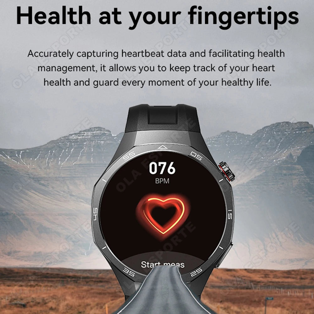 2026 NEW GPS Track Compass Smart Watch Men 360*360 AMOLED Screen BT Call IP68 Waterproof Health Monitor Man Smartwatches HW12 Peaceful Pleasures Health and Wellness