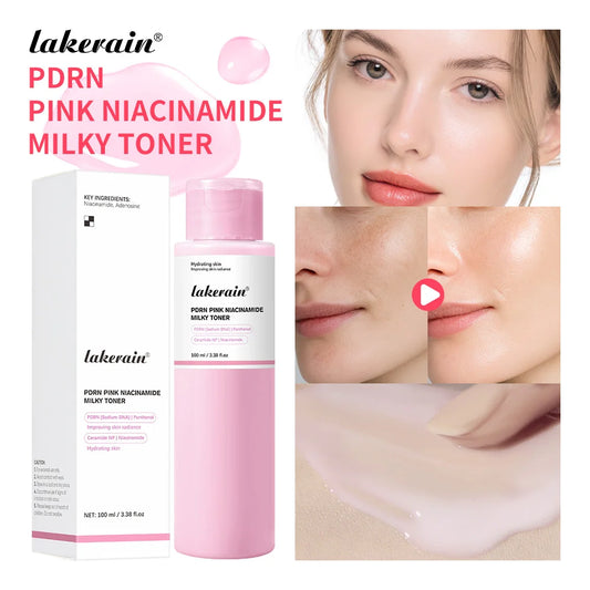 Pink Niacinamide Milky Toner Long-lasting Hydration Even Skin Tone Quickly Absorbed Achieve Dewy Glass Skin Daily Milky Toner Peaceful Pleasures Health and Wellness