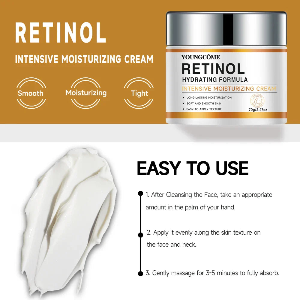YOUNGCOME Retinol & Hyaluronic Acid Night Cream | Anti-Aging