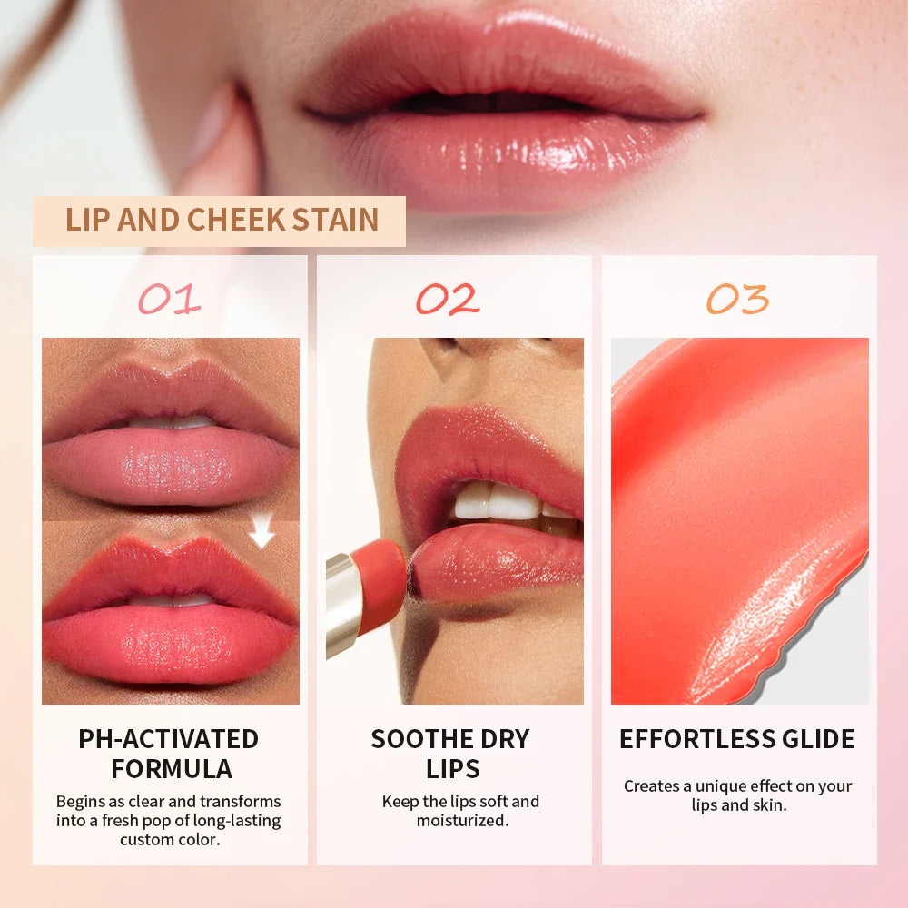 Lakerain pH Color-Change Lip & Cheek Stain | Botanical Lip Oil