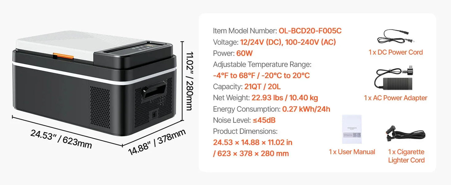 SucceBuy Car Refrigerator Mini Fridge Freezer Portable Refrigerators Peaceful Pleasures Health and Wellness