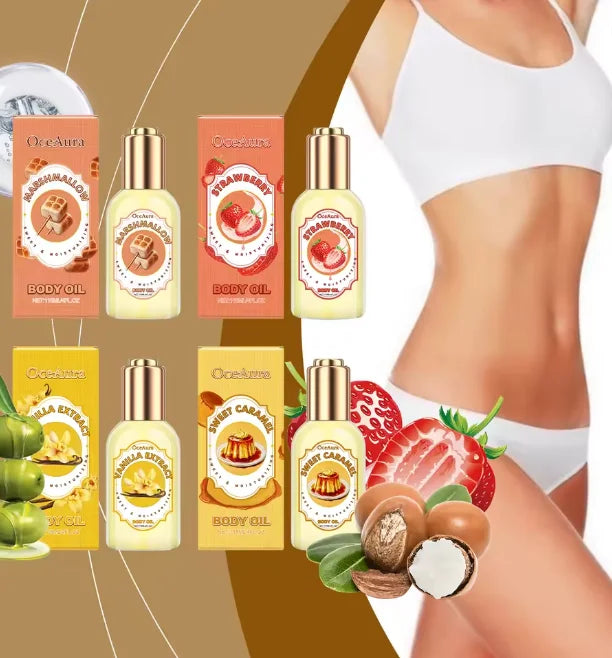 Strawberry Body Massage Oil – Moisturizing Relaxing Spa Oil