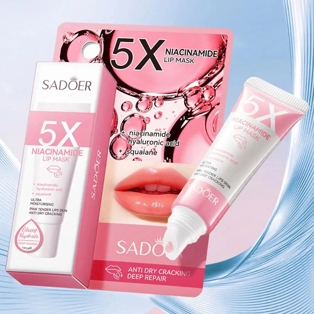 SADOER 5X Niacinamide Lip Mask – Hydrating Exfoliating Balm