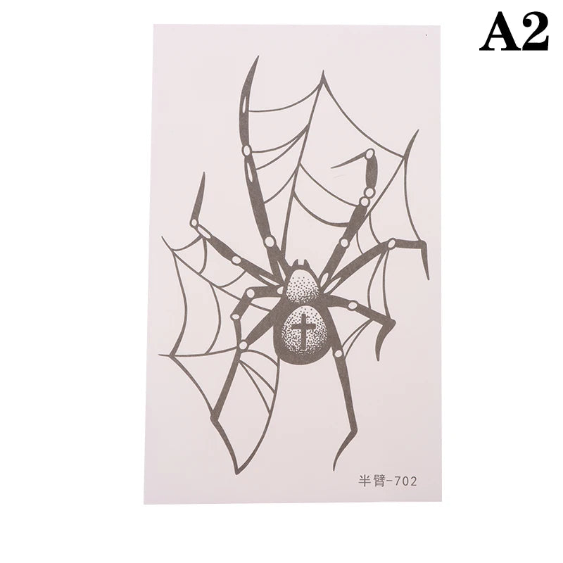 Spider Web Temporary Tattoo Sticker | Punk Cobweb Body Art