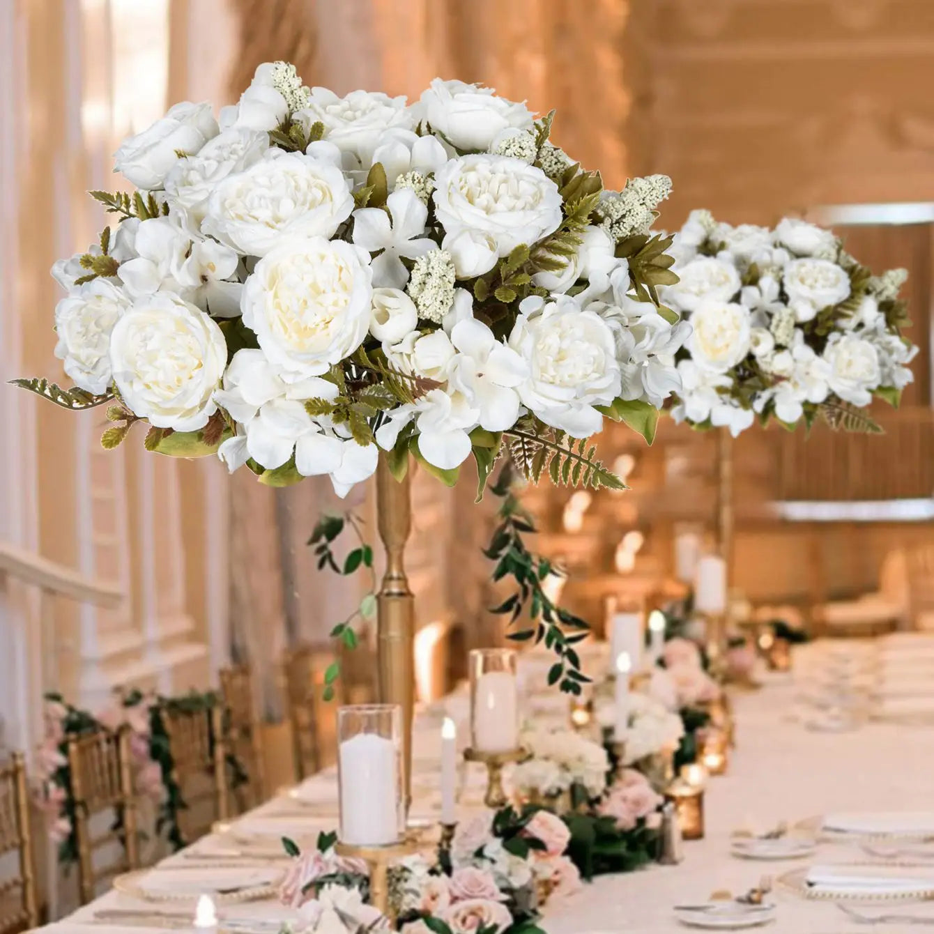 Artificial Silk Peony Hydrangea Flowers – Wedding & Home Decor