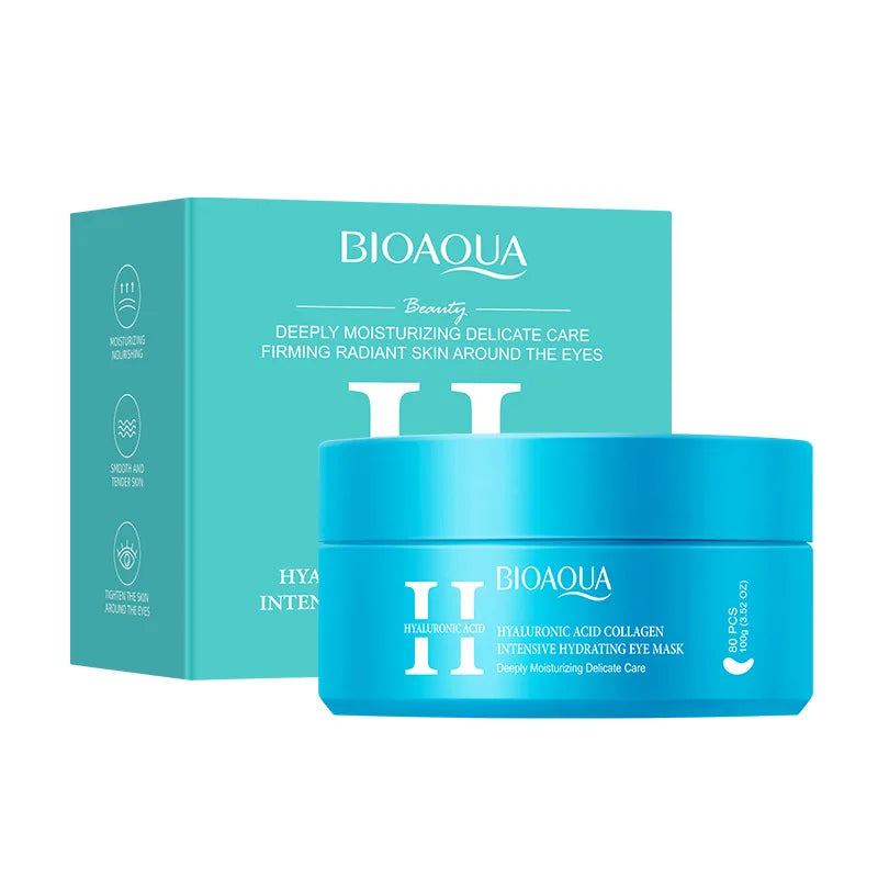 Bioaoua Collagen Eye Patches 80 Pcs – Hydrating & Brightening