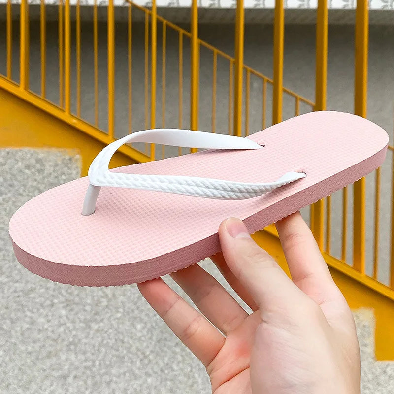 Women's Lightweight Anti-Slip Flip Flops – Beach PVC Sandals