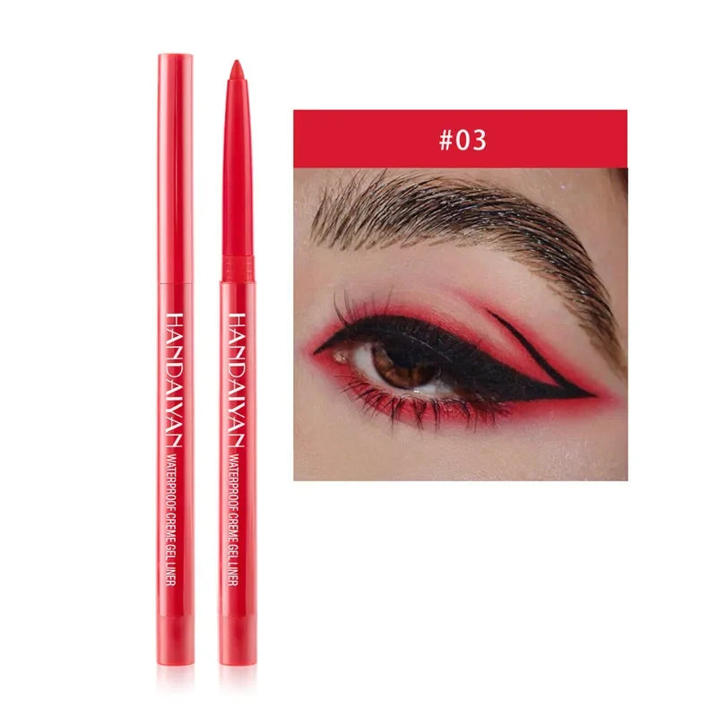 Handaiyan 20-Color Waterproof Matte Gel Eyeliner Pencil