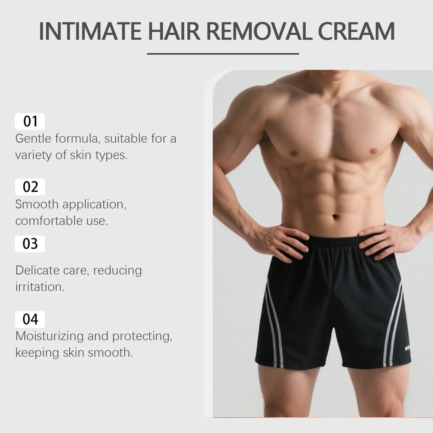 East Moon Men's Hair Removal Cream – Gentle & Non-Irritating