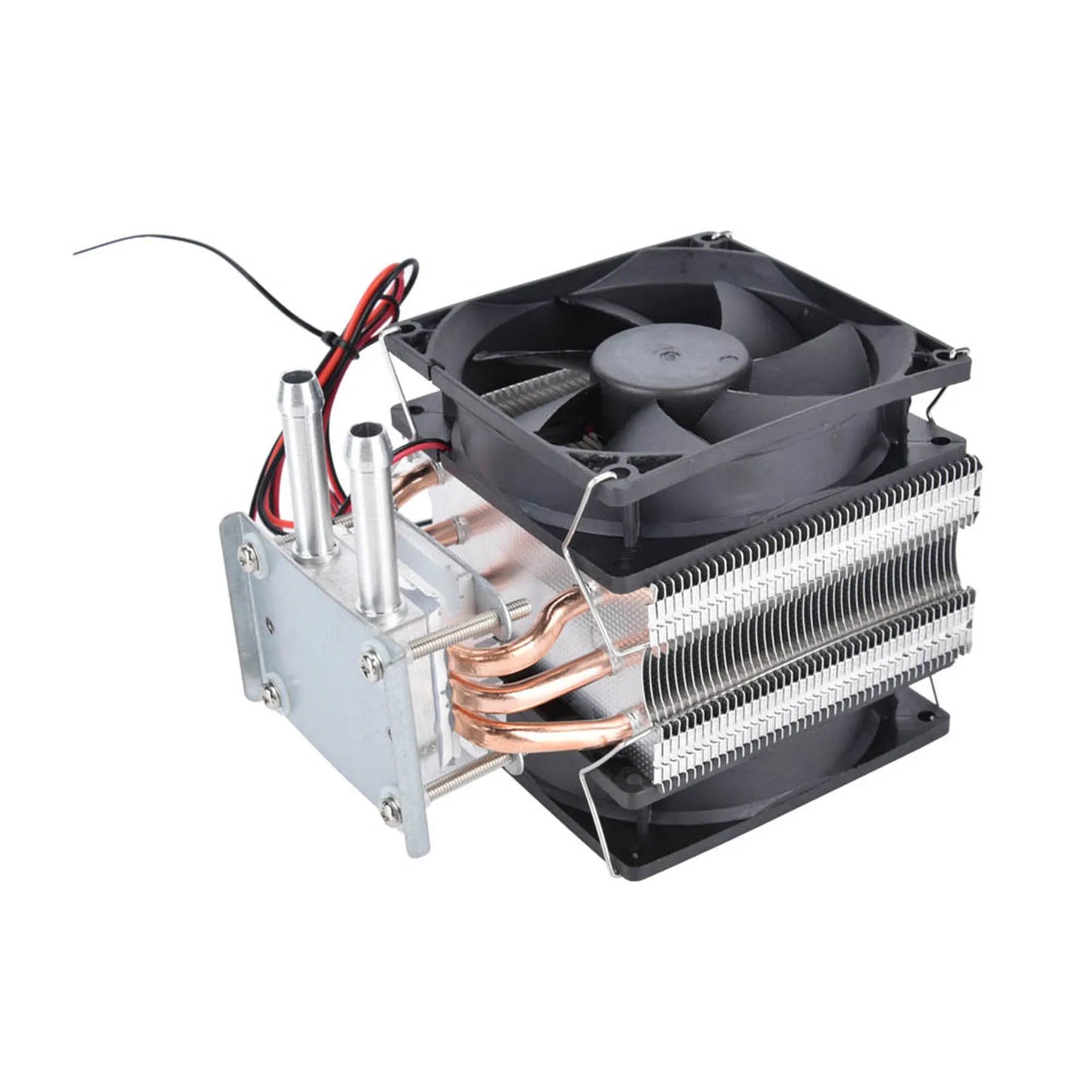 Semiconductor Refrigerator 12V Thermoelectric Peltier Refrigeration DIY Water Cooling System Cooler Device with Fan Peaceful Pleasures Health and Wellness