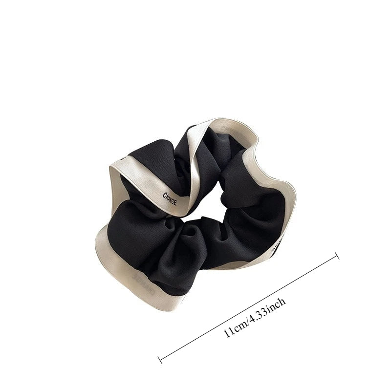 Lace Polka Dot Hair Ties – Large Round Ponytail Holders Women