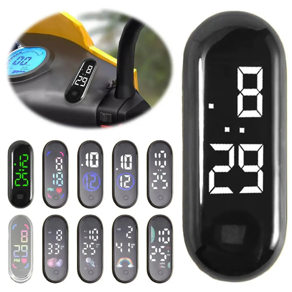 Waterproof Mini Sport LED Car & Motorcycle Clock Peaceful Pleasures Health and Wellness
