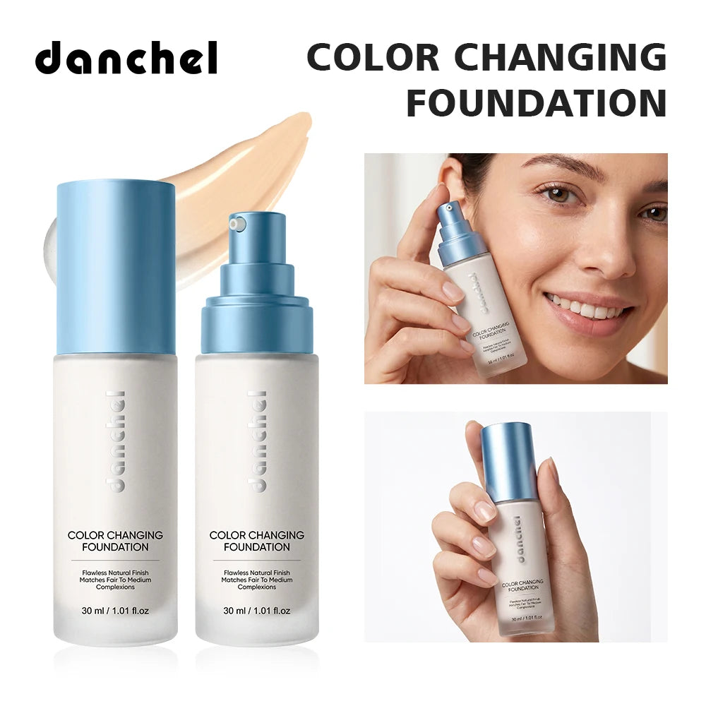 Color Changing Foundation Deep Hydration 12h Hold Makeup Intelligent Adaptation Skin Color Even Skin Tone Foundation Cosmetics Peaceful Pleasures Health and Wellness