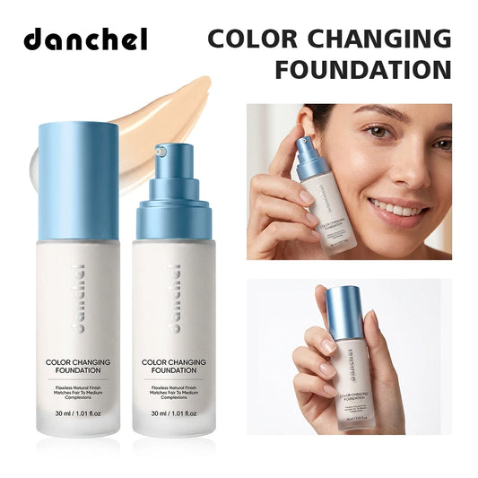 Color Changing Foundation Deep Hydration 12h Hold Makeup Intelligent Adaptation Skin Color Even Skin Tone Foundation Cosmetics Peaceful Pleasures Health and Wellness