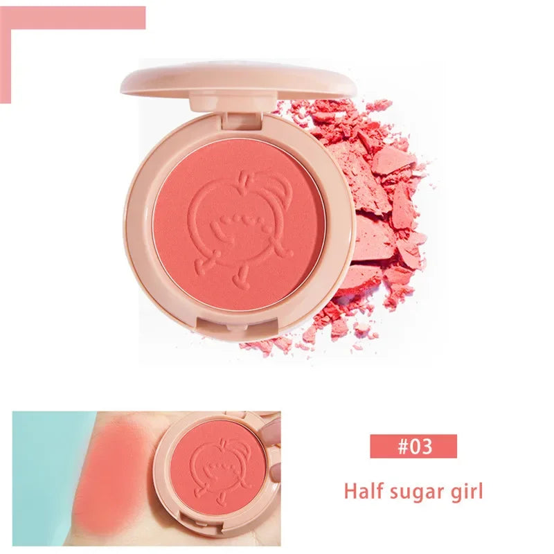 IFANYUO 6-Color Mineral Blush Palette | Matte & Shimmer Cheek Tint