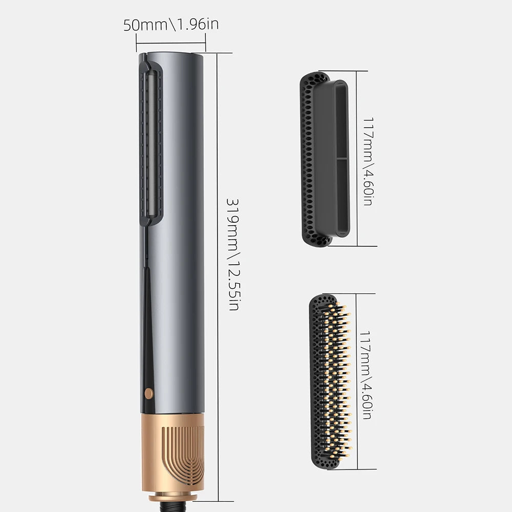 Professional 3-in-1 Hair Dryer and Straightener Negative Ion Hot Air Brush Long Lasting Styling Tool Wet and Dry Straightener Peaceful Pleasures Health and Wellness