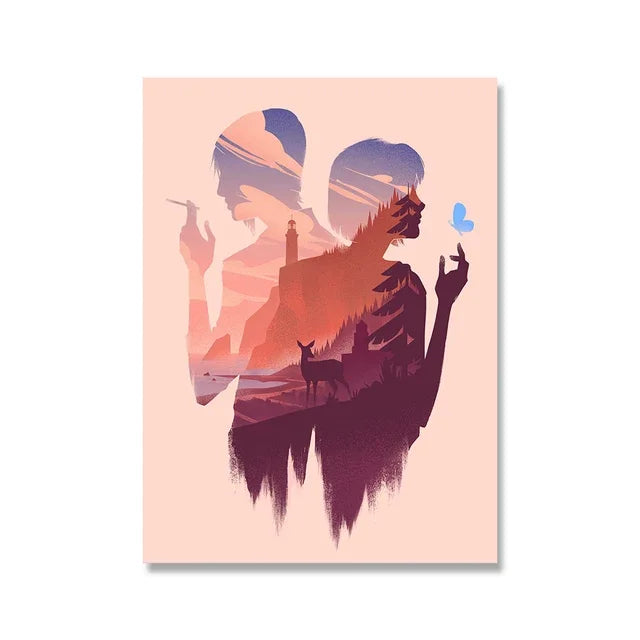 Game Art Canvas Poster – Witcher, Horizon Zero Dawn, Knight Wall Art Canvas Wall Art Peaceful Pleasures Health and Wellness 04 40x60cm Unframed