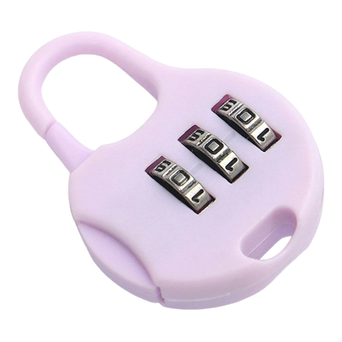 3-Digit Luggage Combination Locks Zinc Plastic Number Password Code Lock for Locker Drawer Toolkit Cabinets Peaceful Pleasures Health and Wellness Light Purple