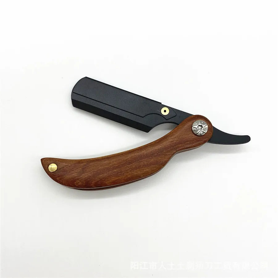 Men's Mini Folding Straight Edge Razor | Compact Travel Razor