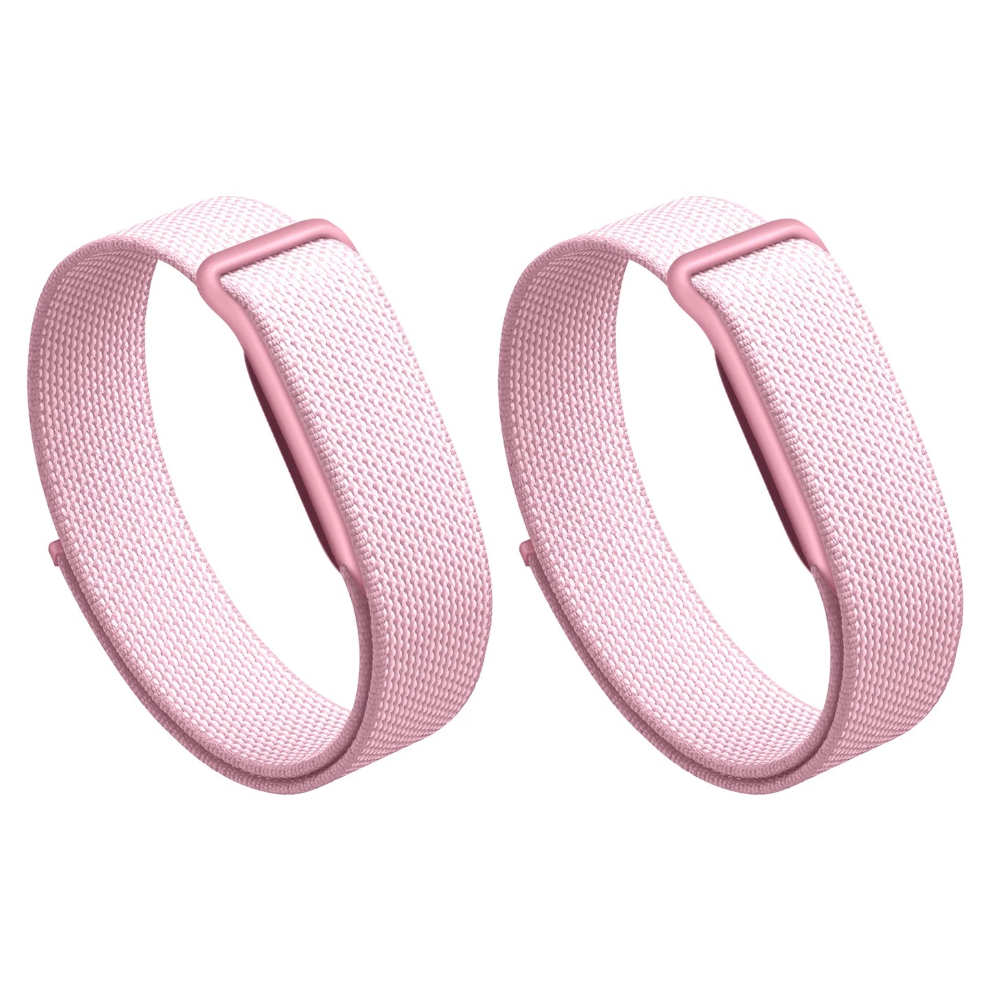 Woven Nylon Band for Fitbit Air Strap Breathable Braided Watch Strap Plastic/Metal Buckle Sport Wristband Replacement Strap Peaceful Pleasures Health and Wellness 2pcs pink