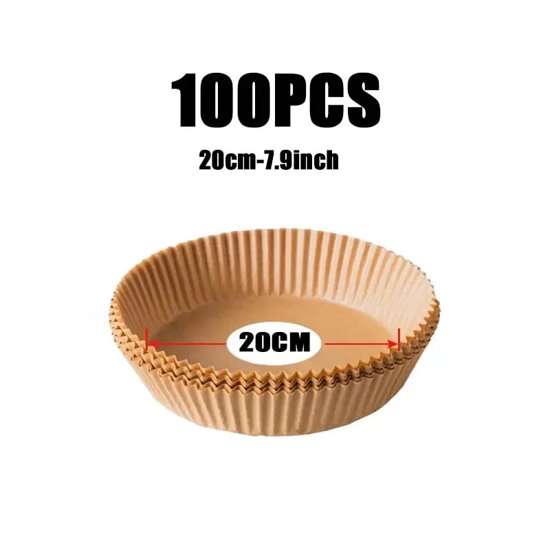 Square Air Fryer Parchment Liners 50/100pcs Non-Stick Disposable