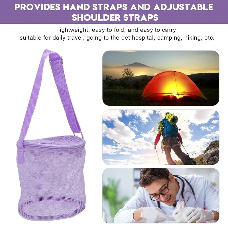 Foldable Mesh Beach Bag | Shell & Toy Storage for Kids
