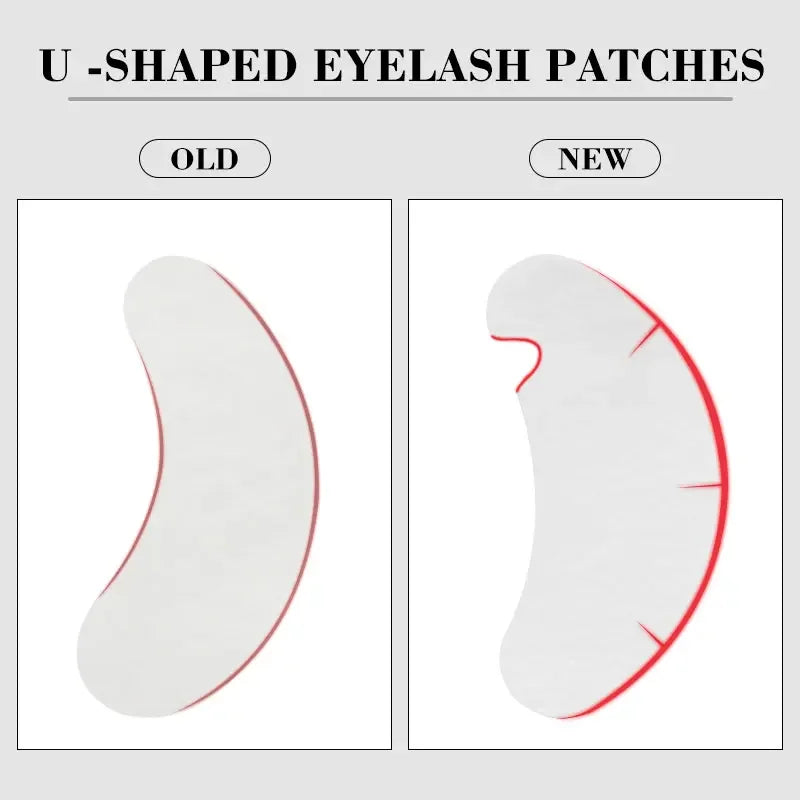 50 Pairs Hydrogel Eye Pads for Eyelash Extensions – U-Shape Gel Eyelash Extension Pads Peaceful Pleasures Health and Wellness