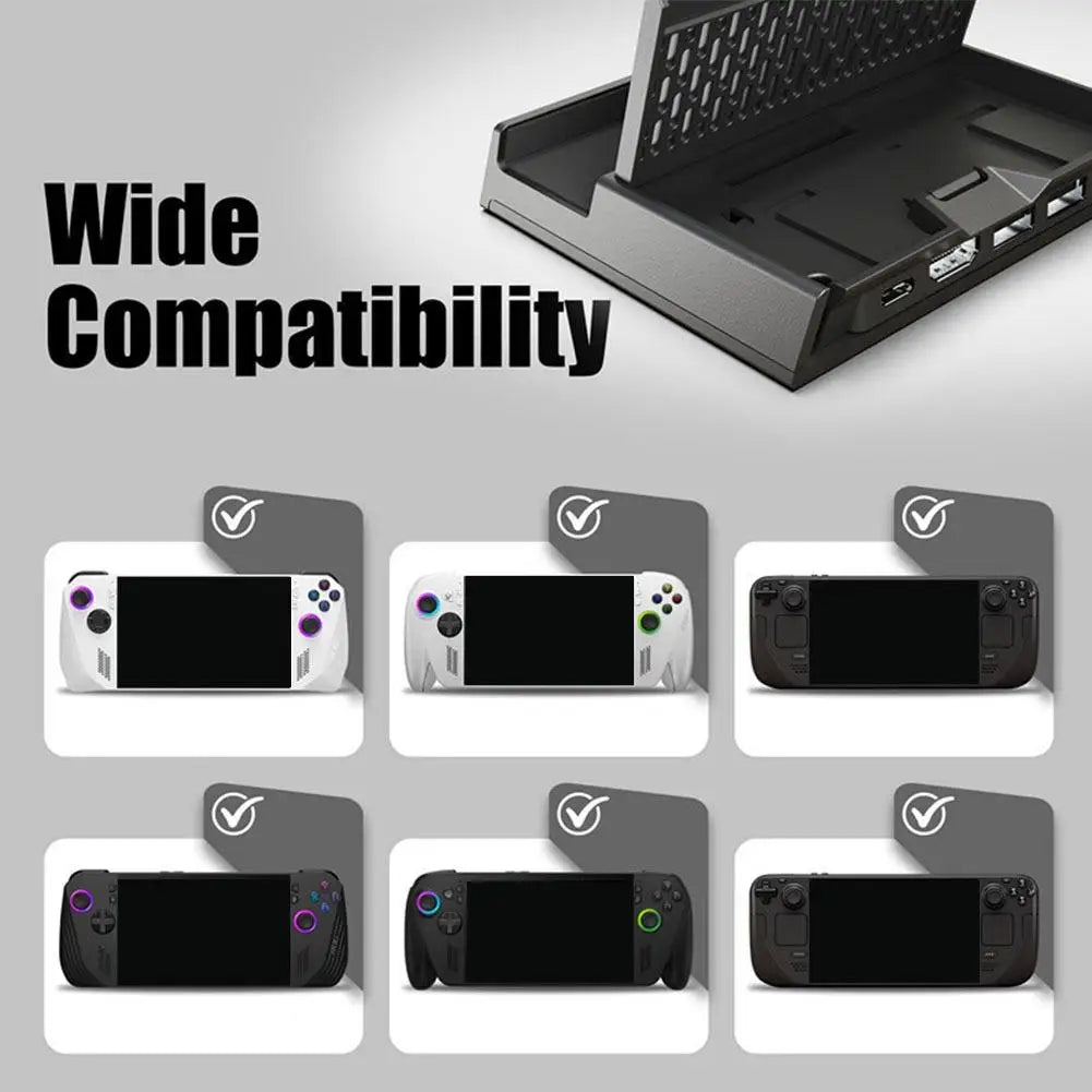 For Portable Docking Station USB C Hub For ROG Xbox Ally X Steam Deck Gaming Handheld Expansion Dock For Laptop PC Electronics Peaceful Pleasures Health and Wellness