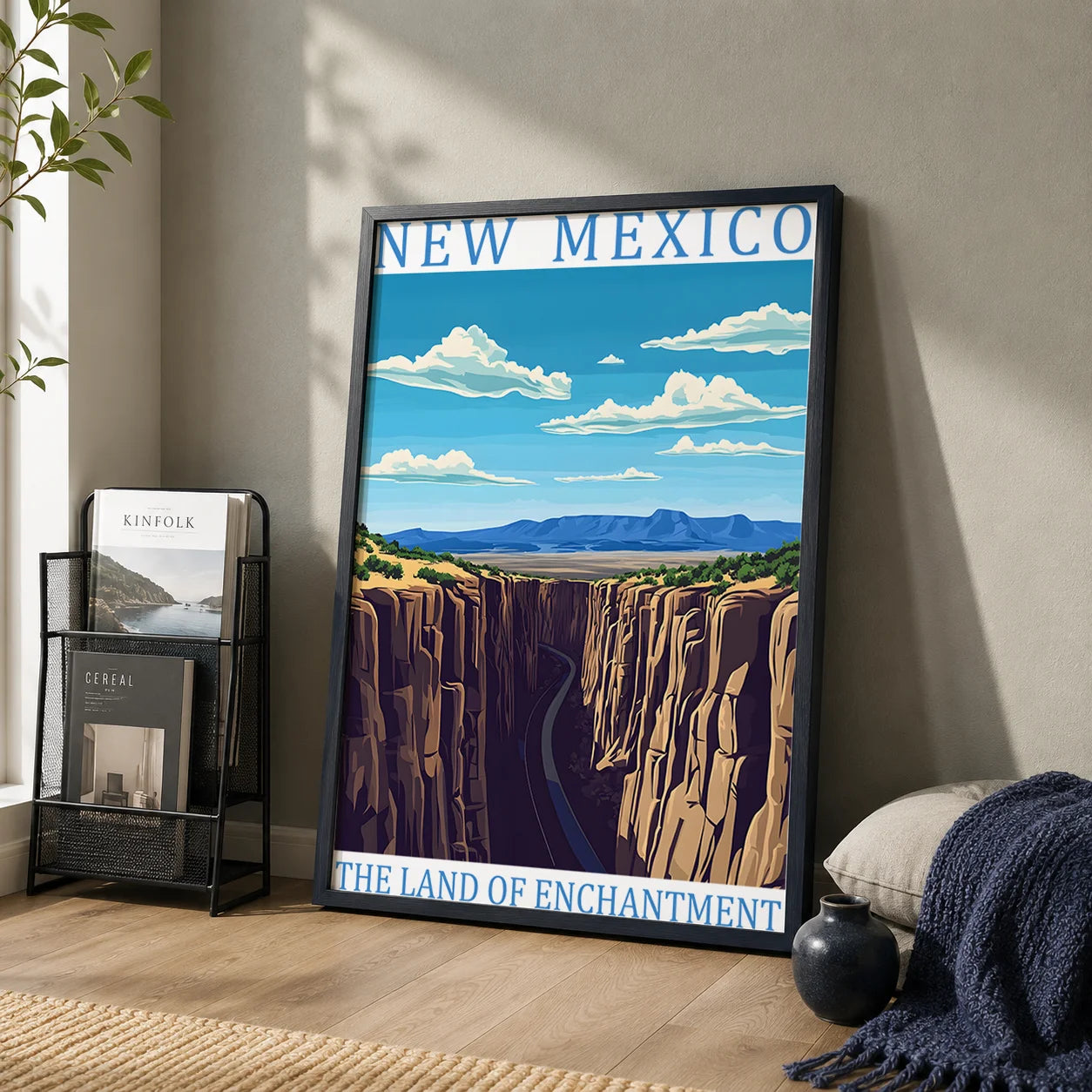 US State Travel Landscape Canvas Wall Art Poster Print Canvas Wall Art Print Peaceful Pleasures Health and Wellness