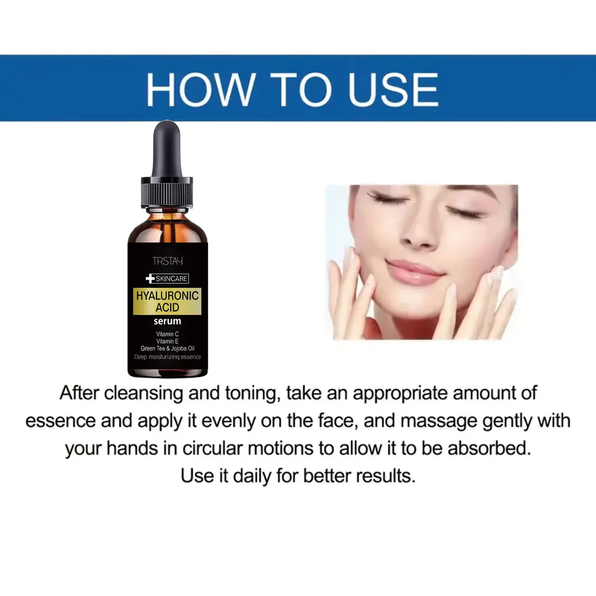TRSTAY Hyaluronic Acid Serum – Hydrating Pore Tightening Essence
