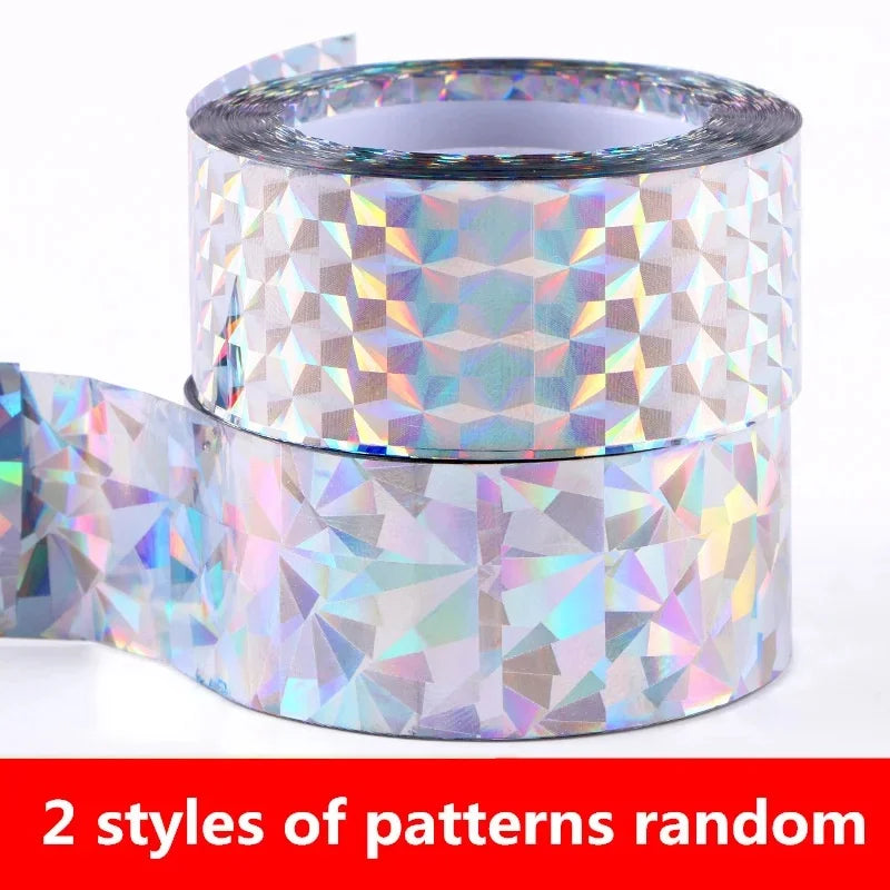80M Anti Bird Tape Bird Scarer Flashing Reflective Tapes Non-toxic Bird Repeller Anti Pigeons Scare Double-sided Ribbon Repeller Peaceful Pleasures Health and Wellness