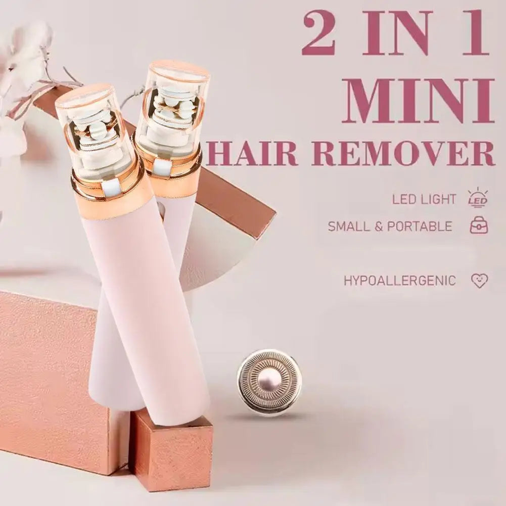 2-in-1 Women's Electric Hair Remover – Gentle Full Body Shaver