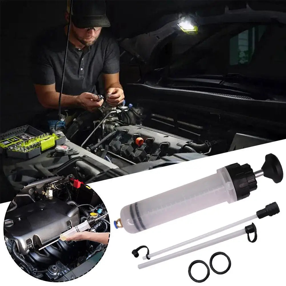 500cc Manual Oil Fluid Extractor Pump – Car Oil Change Syringe