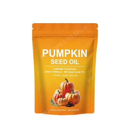 Pumpkin Seed Oil Capsules Relieve Daily Physical Discomfort with Multiple Ingredient Care Capsules 180 Capsules Peaceful Pleasures Health and Wellness