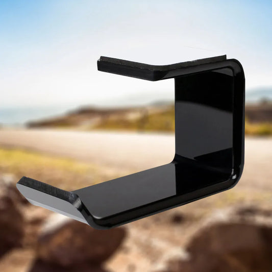 Headphone Earphone Hanging Rack Rotatable Holder Durable Wall Desk Stand Bracket Black Elegant Comfortable Design Peaceful Pleasures Health and Wellness