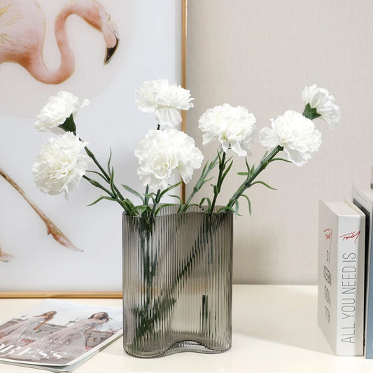 Silk Carnation Artificial Flowers 5/10pcs | Wedding & Home Decor