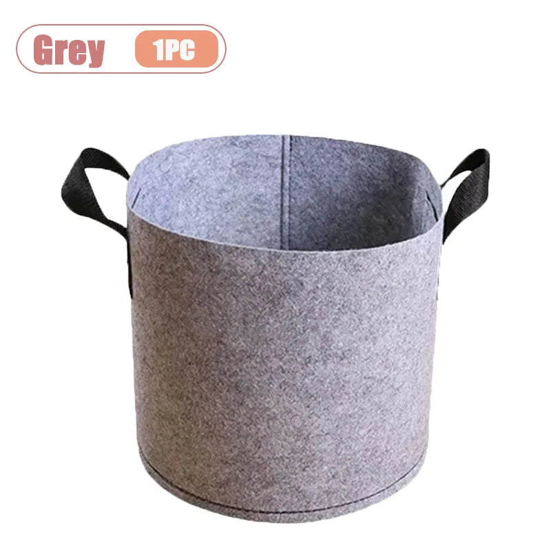 Nonwoven Fabric Grow Bags – Felt Plant Pots with Handles (1–4 Pack)