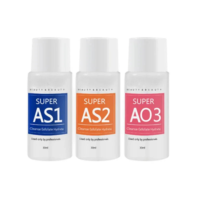 AS1 SA3 AO3 Hydrodermabrasion Serum Set – Deep Clean & Glow