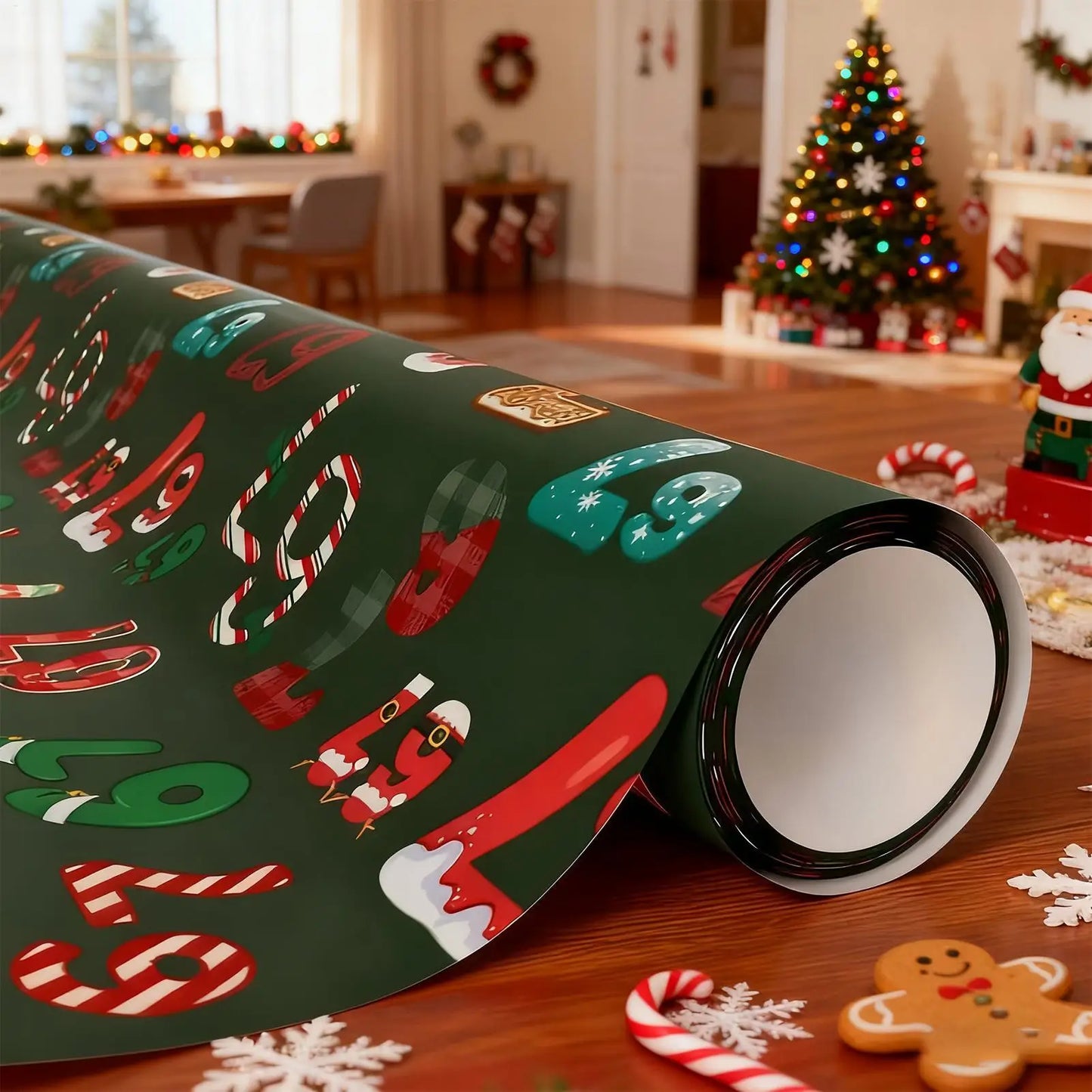 Christmas Wrapping Paper Set – 20 Festive Holiday Sheets Holiday Wrapping Paper Peaceful Pleasures Health and Wellness
