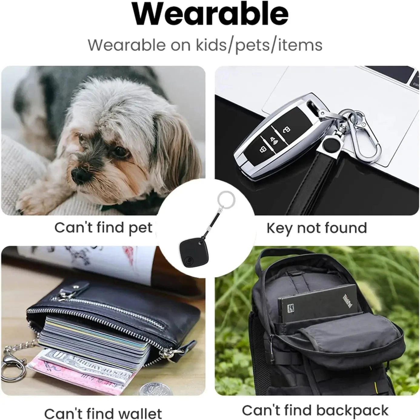 GGBEE Bluetooth Tracker – Find My App, Keys & Kids Finder