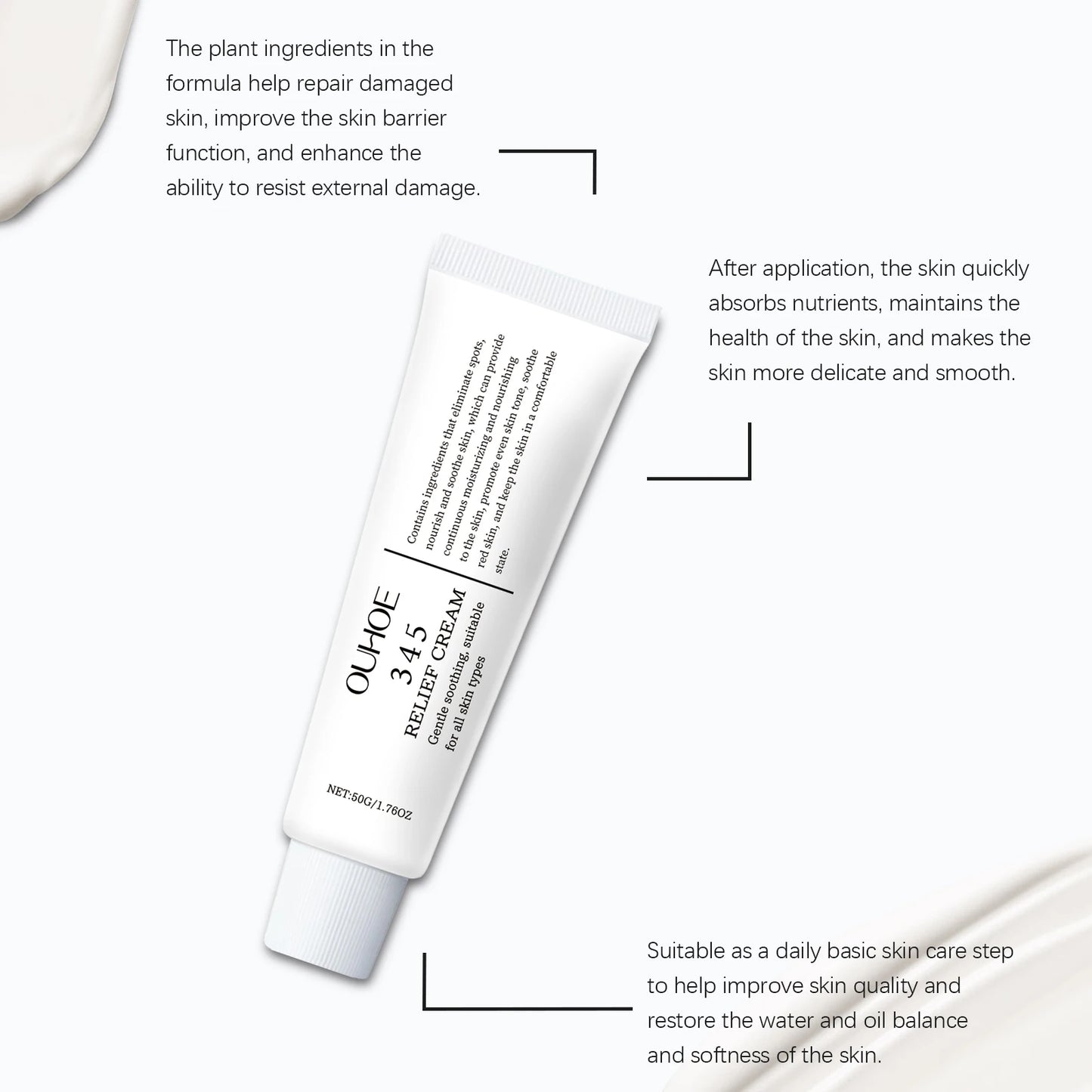 345 Relief Cream – Hydrating & Brightening Face Moisturizer