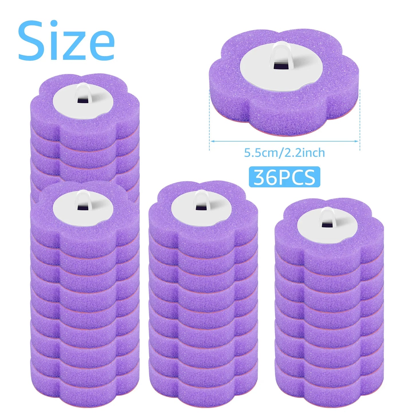 Disposable Toilet Brush Kit – Auto-Lid, Long Handle & 30 Heads