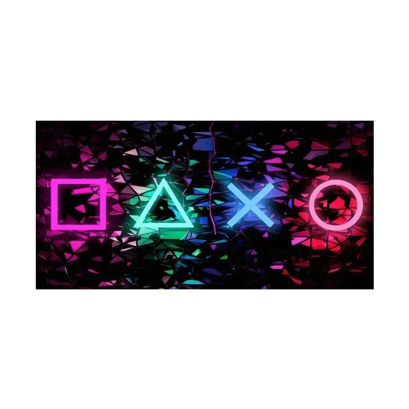 Creative Neon Game Symbol Poster Printing, Wall Art Pictures, Boy Room Decoration, Birthday Gift, Wall Decoration, Home Decor Peaceful Pleasures Health and Wellness 9689 20x30cm Unframed