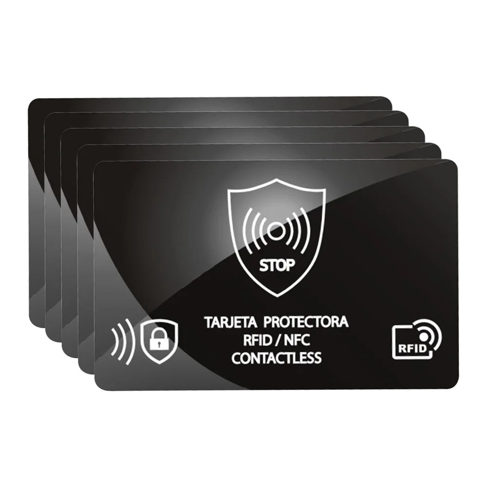 5-Pack RFID Blocking Cards – Protect Your Entire Wallet RFID Protection Peaceful Pleasures Health and Wellness